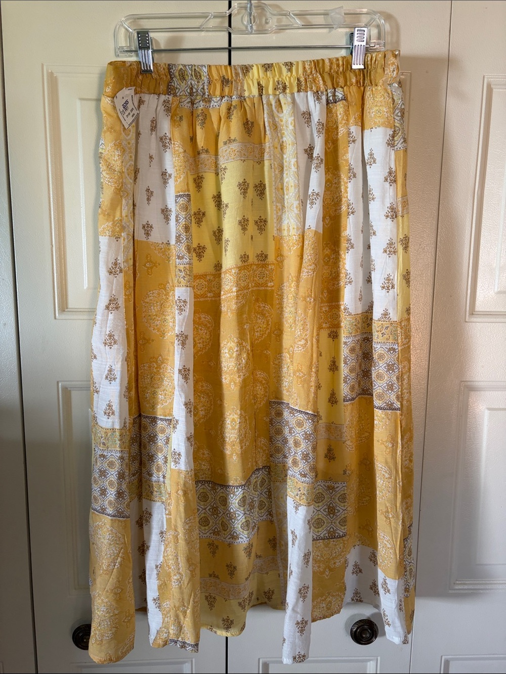 Patchwork, Prairie, Cottagecore Whimsical BoHo NWT skirt, peasant flowing  sz XL